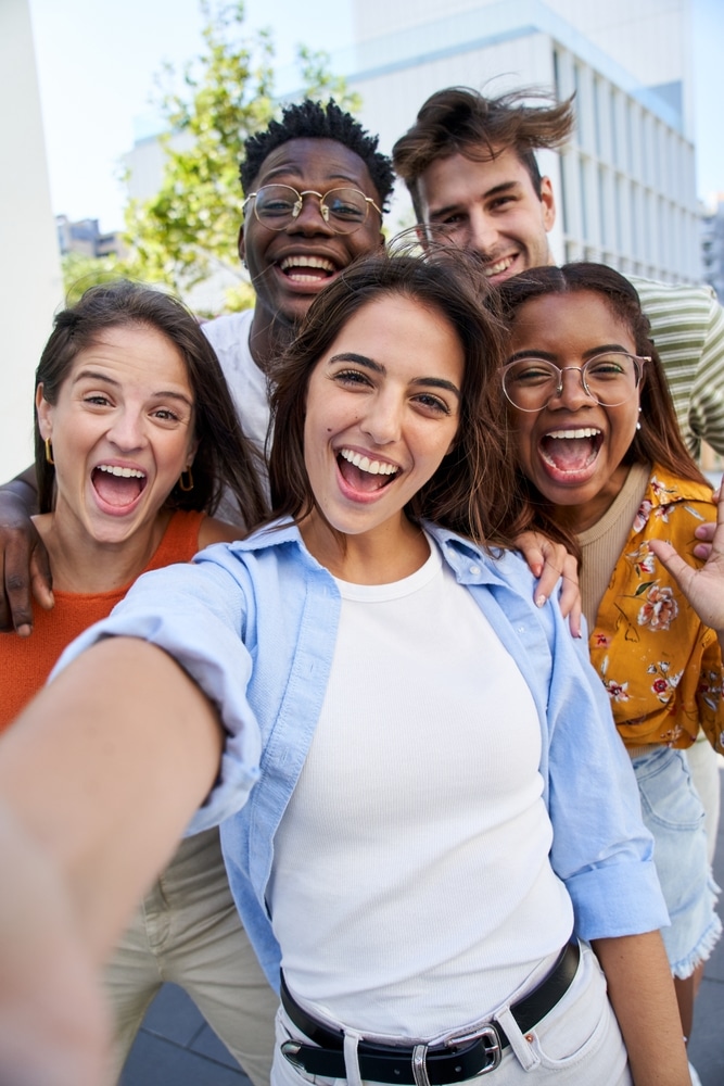 A group of friends afford great smiles with the In-House Membership Plan at All Valley Dental
